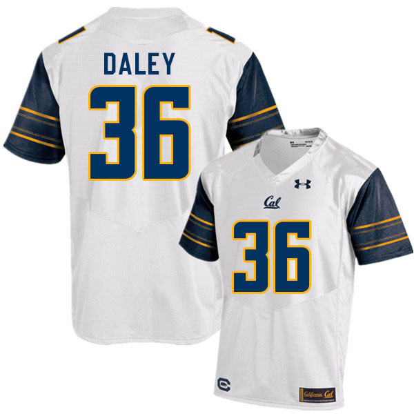 Men #36 Grant Daley Cal Bears College Football Jerseys Sale-White